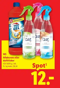 Lidl W5 Afløbsrens eller duftfrisker tilbud