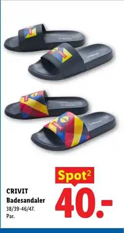 Lidl CRIVIT Badesandaler tilbud