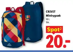 Lidl CRIVIT Minirygsæk tilbud