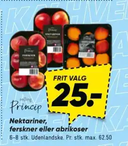 Bilka Nektariner, ferskner eller abrikoser tilbud