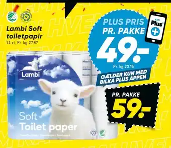 Bilka Lambi Soft toiletpapir tilbud