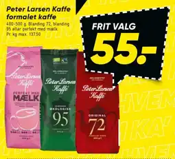 Bilka Peter Larsen Kaffe formalet kaffe tilbud