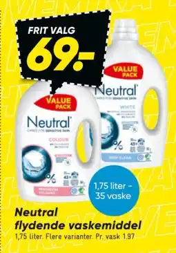 Bilka Neutral flydende vaskemiddel tilbud