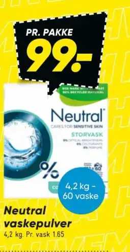 Bilka Neutral vaskepulver tilbud