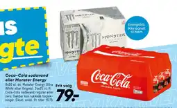 Bilka Coca-Cola sodavand eller Monster Energy tilbud