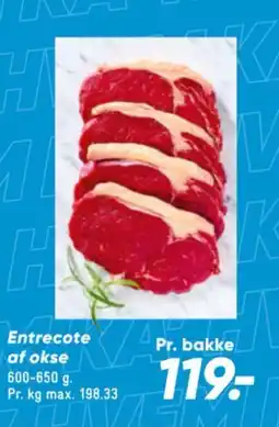 Bilka Entrecote af okse tilbud