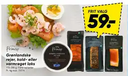 Bilka Grønlandske rejer, kold- eller varmrøget laks tilbud