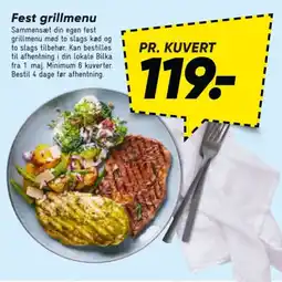 Bilka Fest grillmenu tilbud