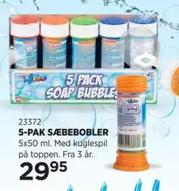 KiDS Coolshop 5-PAK SÆBEBOBLER tilbud