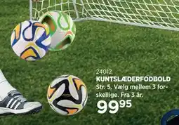 KiDS Coolshop KUNTSLÆDERFODBOLD tilbud