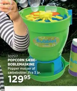 KiDS Coolshop POPCORN SÆBEBOBLEMASKINE tilbud