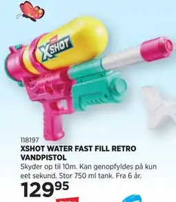 KiDS Coolshop XSHOT WATER FAST FILL RETRO VANDPISTOL tilbud