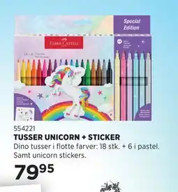 KiDS Coolshop TUSSER UNICORN + STICKER tilbud