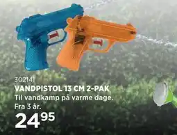 KiDS Coolshop VANDPISTOL 13 CM 2-PAK tilbud