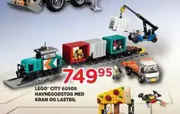 KiDS Coolshop LEGO CITY 60509 HAVNEGODSTOG MED KRAN OG LASTBIL tilbud
