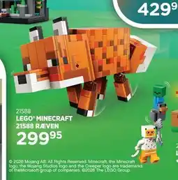 KiDS Coolshop LEGO MINECRAFT 21588 RÆVEN tilbud