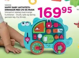 KiDS Coolshop HAPPY BABY AKTIVITETSDINOSAUR MED LYS OG MUSIK tilbud