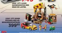 KiDS Coolshop LEGO CITY 60496 PIZZARIA MED UDBRINGNINGSFARTØJER tilbud