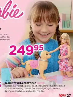 KiDS Coolshop BARBIE WALK & POTTY PUP tilbud