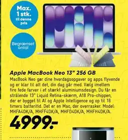Bilka Apple MacBook Neo 13” 256 GB tilbud