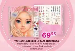 KiDS Coolshop TOPMODEL DRESS ME UP FACE STICKERBOG tilbud