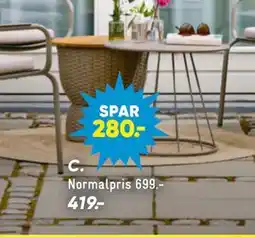 Bilka Bakkedal loungebord tilbud