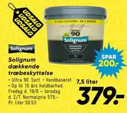 Bilka Solignum dækkende træbeskyttelse tilbud