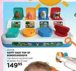KiDS Coolshop HAPPY BABY POP UP BONDEGÅRDSDYR tilbud