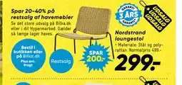 Bilka Nordstrand loungestol tilbud