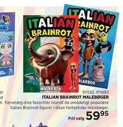 KiDS Coolshop ITALIAN BRAINROT MALEBØGER tilbud