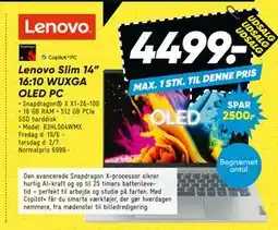 Bilka Lenovo Slim 14” 16:10 WUXGA OLED PC tilbud
