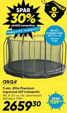 Bilka Elite Premium Inground 427 trampolin tilbud