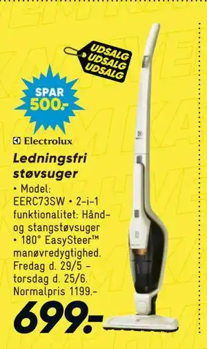 Bilka Electrolux Ledningsfri støvsuger tilbud