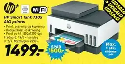 Bilka HP Smart Tank 7305 AIO printer tilbud