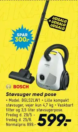 Bilka Bosch Støvsuger med pose tilbud
