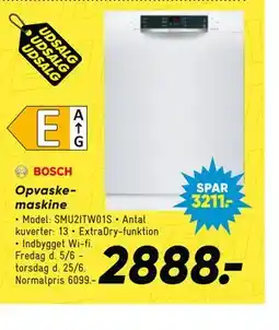 Bilka Bosch Opvaskemaskine tilbud