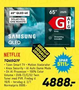Bilka SAMSUNG TQ65Q7F tilbud