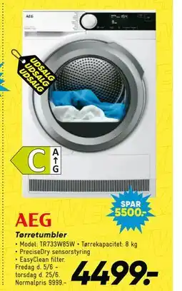 Bilka AEG Tørretumbler tilbud