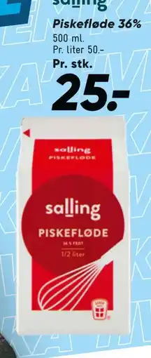 Bilka Piskefløde 36% tilbud