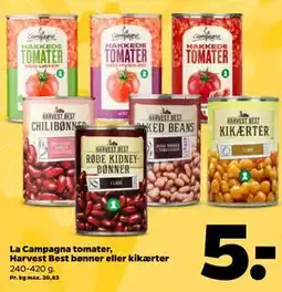 Netto La Campagna tomater, Harvest Best bønner eller kikærter tilbud