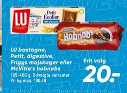 Bilka LU bastogne, Petit, digestive, Friggs majskager eller McVitie’s hobnobs tilbud