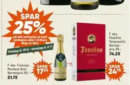 Bilka SPAR 25% på alle varianter af små vinflasker eller 1,5 liters Bag-in-Box tilbud