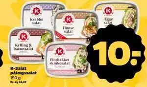 Netto K-Salat pålægssalat tilbud
