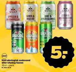 Netto EGO økologisk sodavand eller Uludag Gazoz tilbud