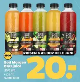 Netto God Morgen ØKO juice tilbud