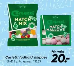 Bilka Carletti fodbold slikpose tilbud