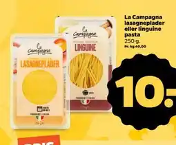 Netto La Campagna lasagneplader eller linguine pasta tilbud