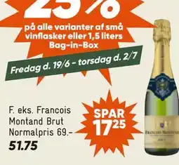 Bilka Francois Montand Brut tilbud