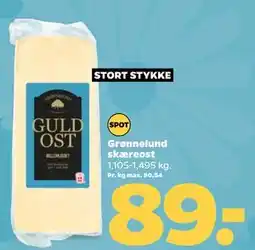 Netto Grønnelund skæreost tilbud