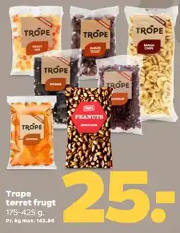 Netto Trope tørret frugt tilbud